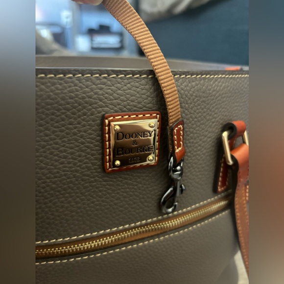 Dooney & Bourke Pebble Grain Leather Shopper - Elephant (Wallet not included) - Picture 3 of 6